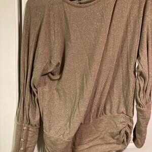 Democracy Gold Shimmer Blouse
